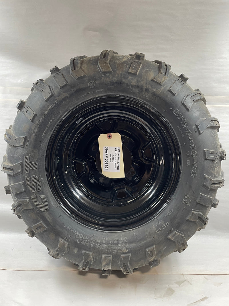 Load image into Gallery viewer, 2023 Polaris RZR 200 EFI Rear Rim and Tire - DPY Powersports
